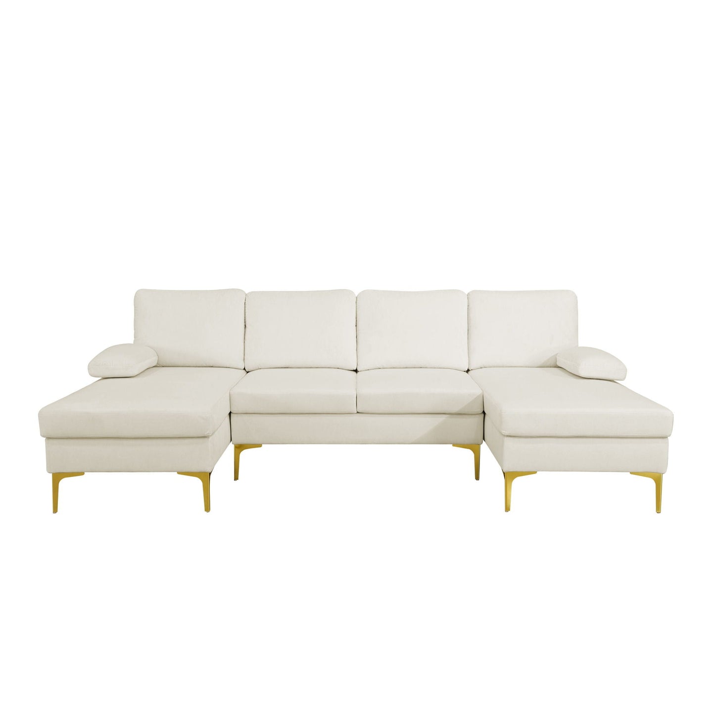 U - Shaped Sectional Sofa With Double Chaise Home Essentials