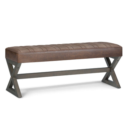 Salinger - Large Upholstered Ottoman Bench Simpli-Home