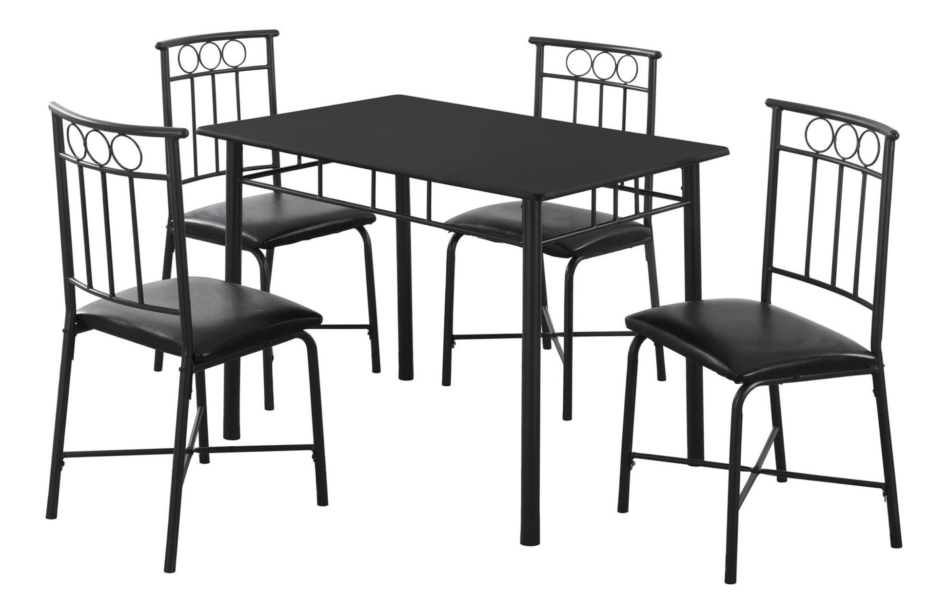 5 Pieces Dining Table Set, Small, Rectangular 8th Street