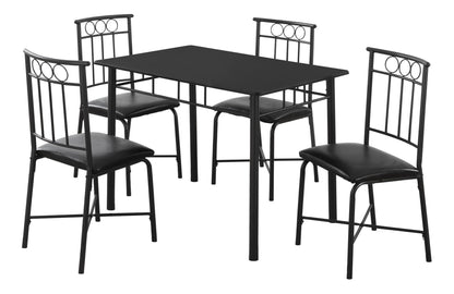 5 Pieces Dining Table Set, Small, Rectangular 8th Street
