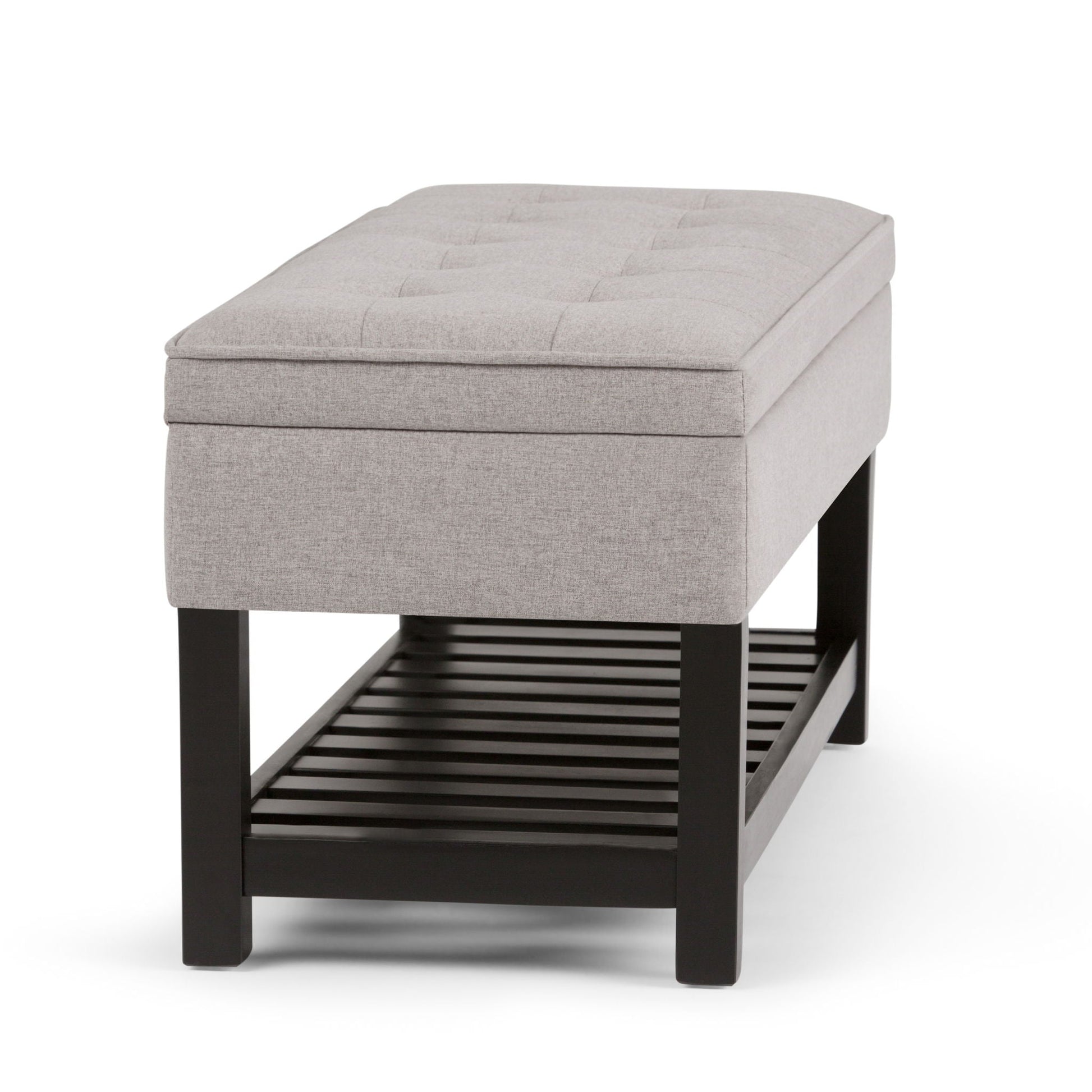 Cosmopolitan - Storage Ottoman Bench With Open Bottom Simpli-Home