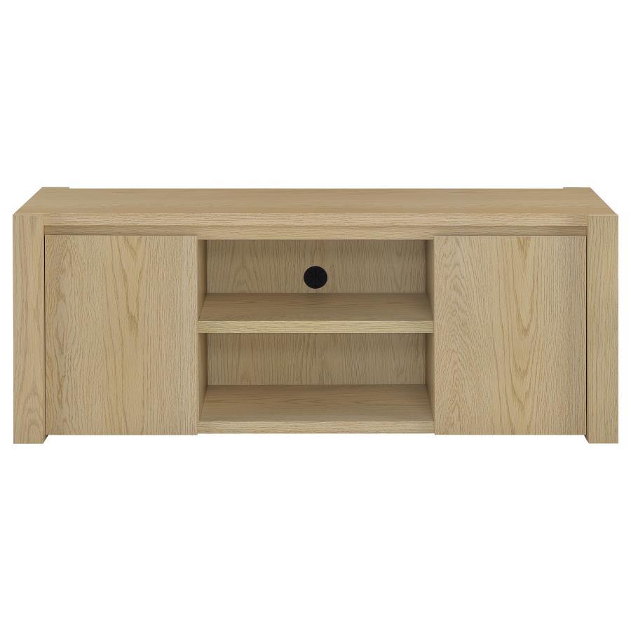 Laurelton - 60" 2-Door TV Stand Media Console - Light Oak Coaster Fine Furniture
