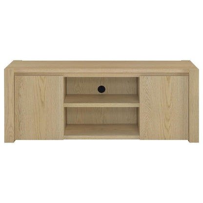 Laurelton - 60" 2-Door TV Stand Media Console - Light Oak Coaster Fine Furniture