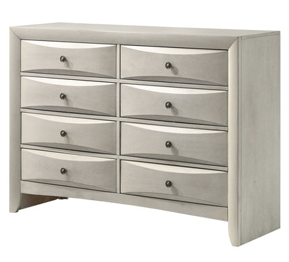 Emily - Dresser 8 Drawers - White Crown Mark