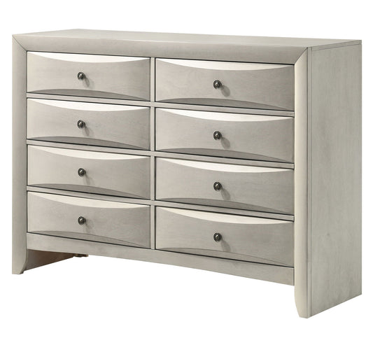 Emily - Dresser 8 Drawers - White Crown Mark