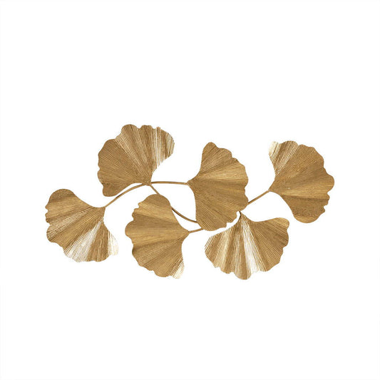 Faye - Ginkgo Leaf Wall Art - Gold Madison Park