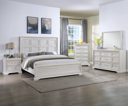 Alexandria - Accent Nightstand - White Crown Mark