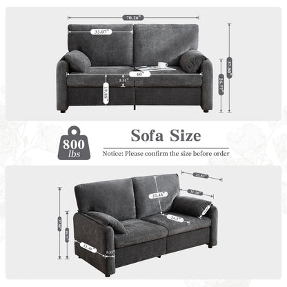 Modern Minimalist Down Filled Sofa Home Essentials