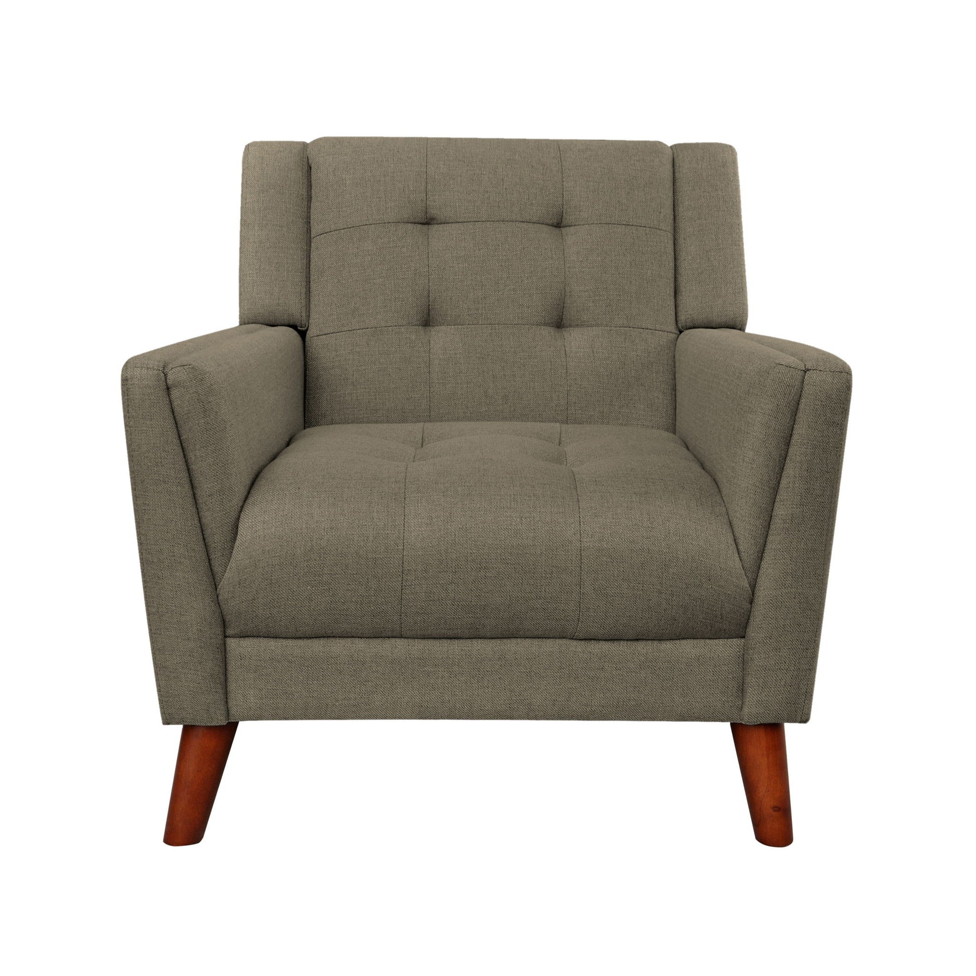 Luminaesque - Fabric Upholstered Armchair With Tufted Back Noble House