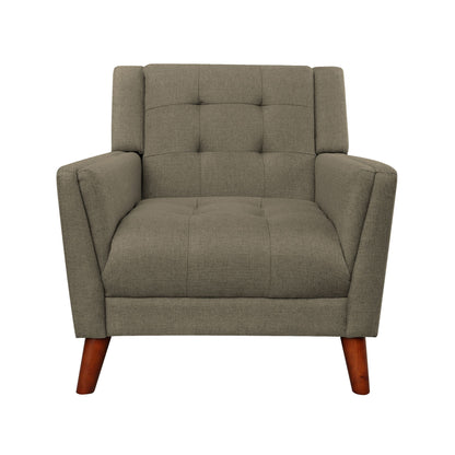 Luminaesque - Fabric Upholstered Armchair With Tufted Back Noble House