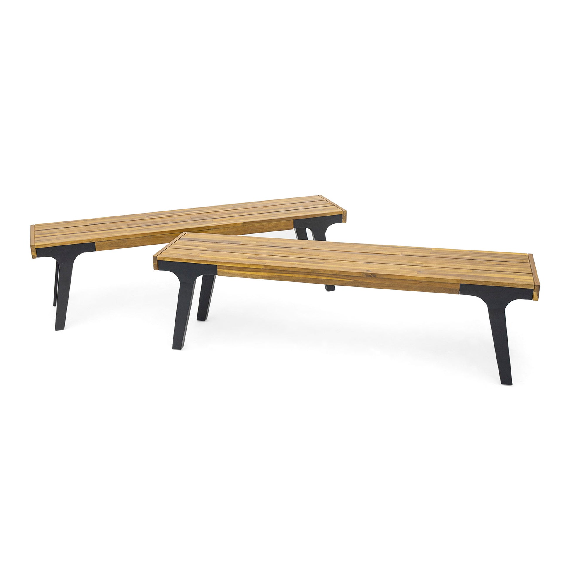 Dining Bench (Set of 2) - Teak Noble House