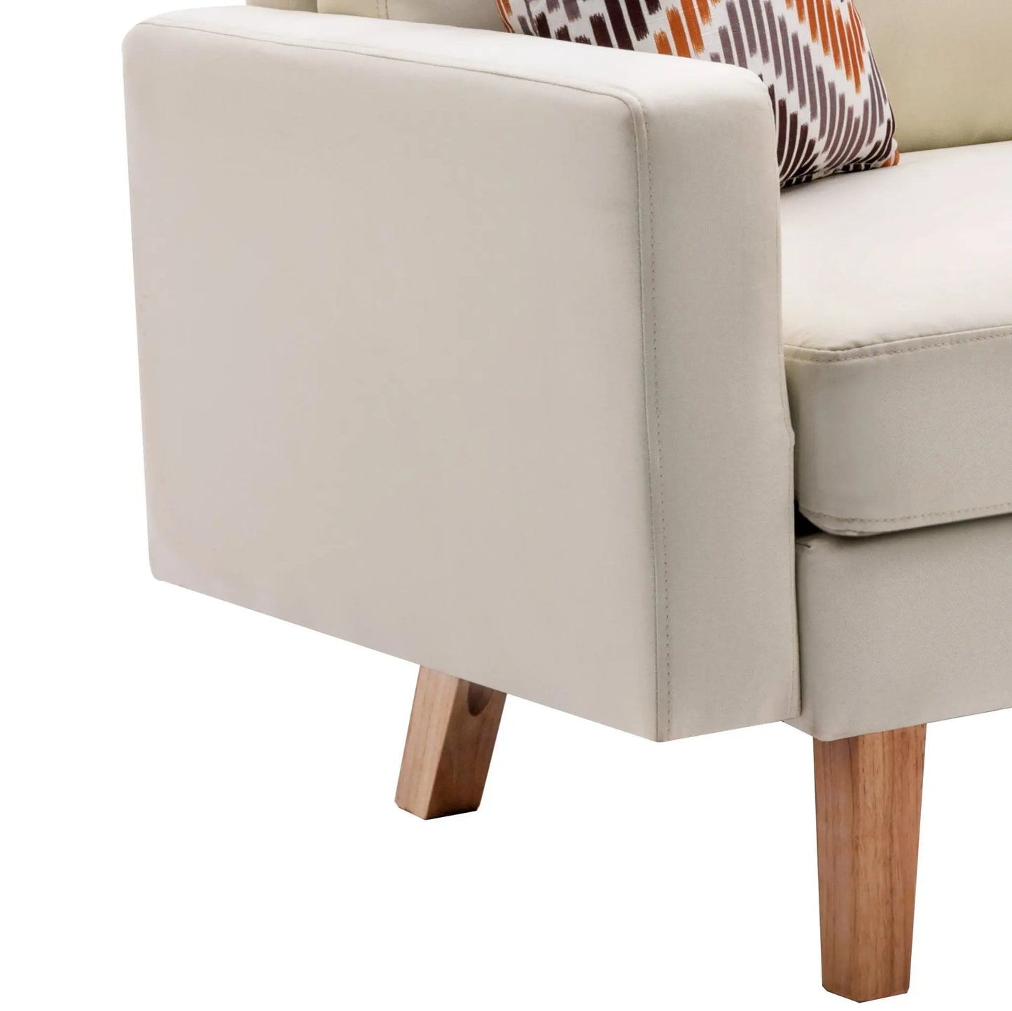 Bahamas - Minimalistic Sofa With 2 Throw Pillows Lilola Home