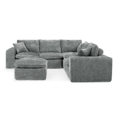 Sectional Sofa With Moveable Ottoman Home Essentials