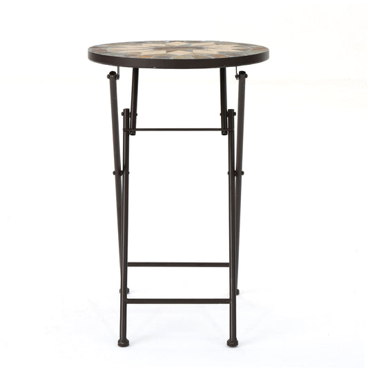 Silvester - End Table - Beige / Black Noble House