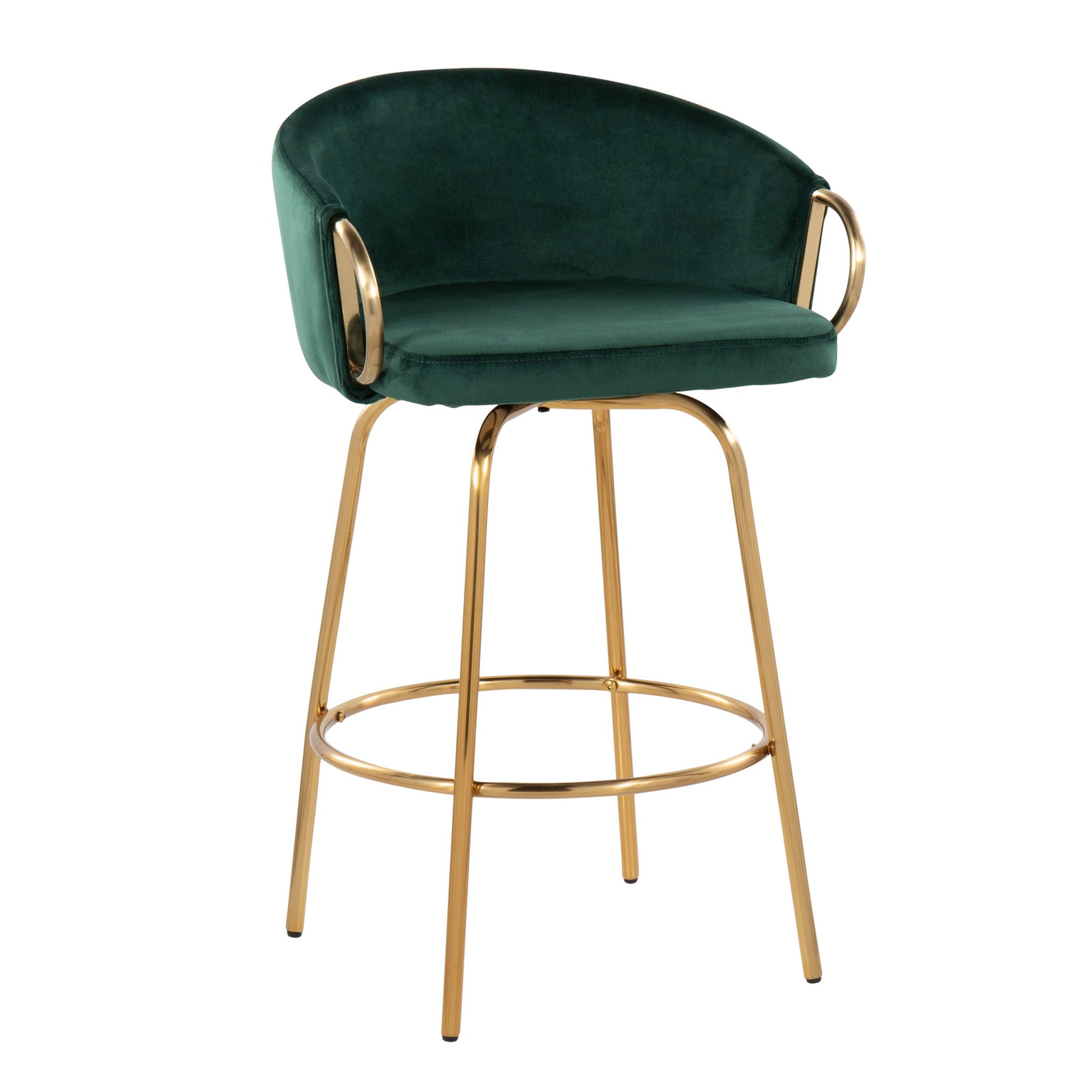 Claire - Contemporary & Glam Counter Stool (Set of 2) Lumi Source