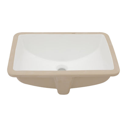 Modern Ceramic Undermount Bathroom Sink With Overflow, High Quality Daily Nest