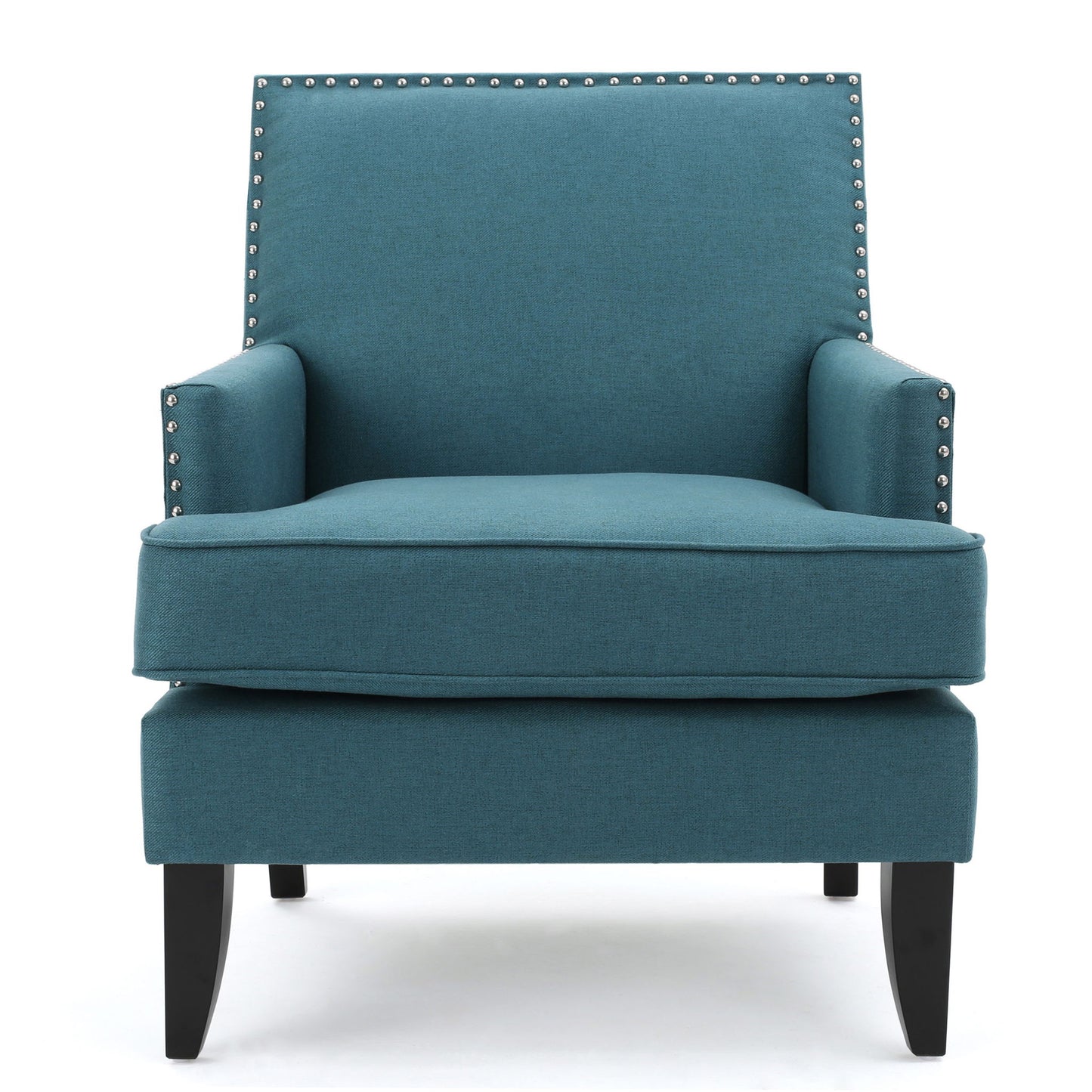 Serenada - Upholstered Fabric Club Chair With Nailhead Trim And Tapered Birch Legs Noble House