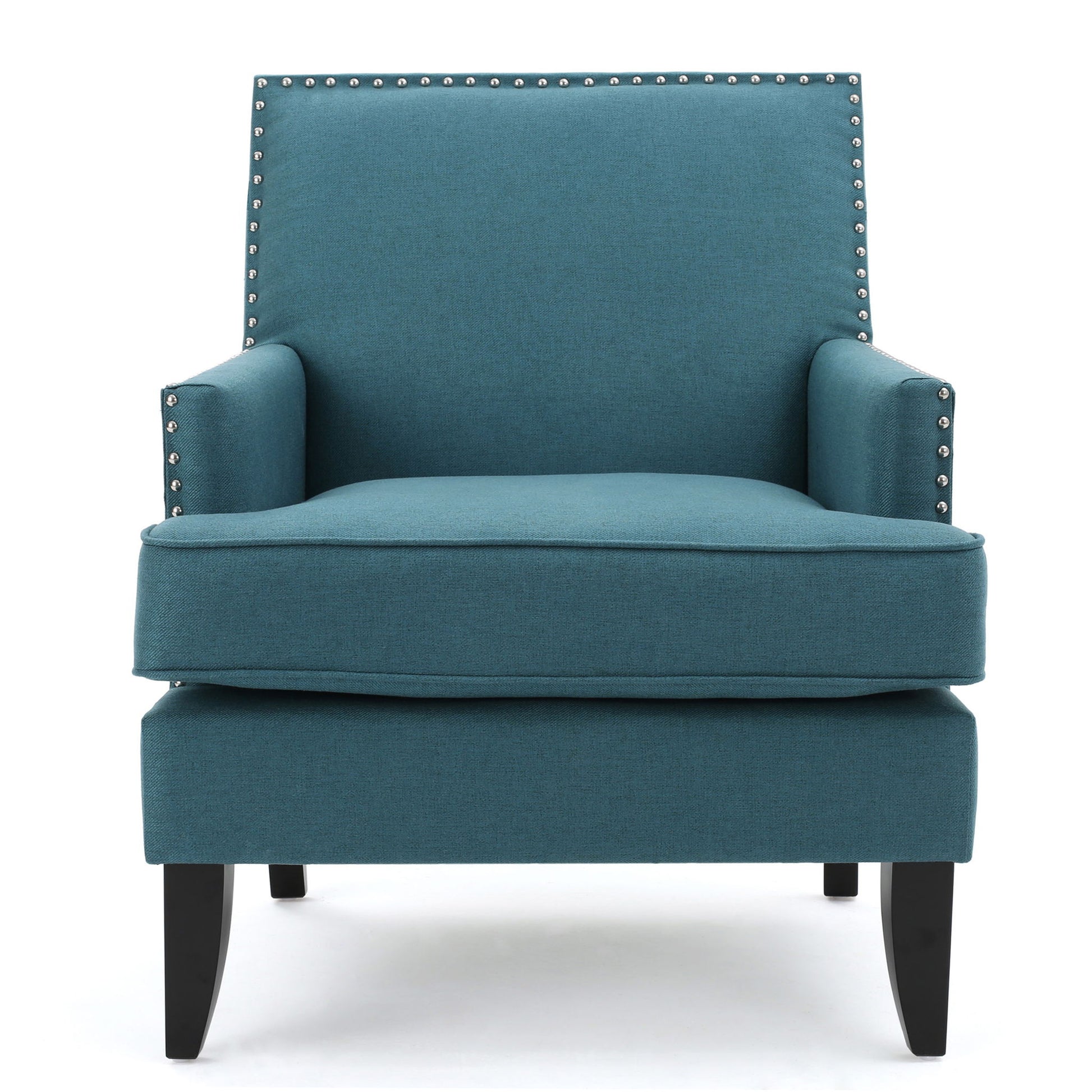 Serenada - Upholstered Fabric Club Chair With Nailhead Trim And Tapered Birch Legs Noble House