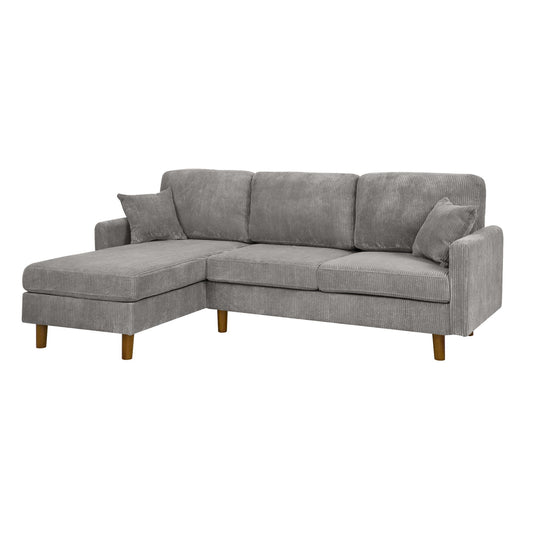 Upholstered Sectional With Toss Pillows Home Essentials