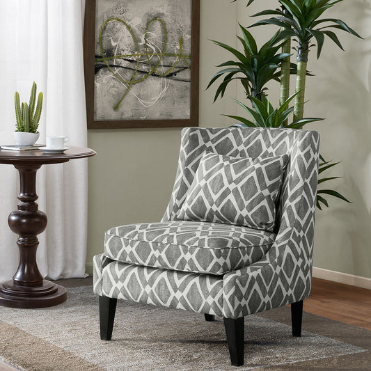 Waverly - Swoop Arm Chair - Gray Madison Park