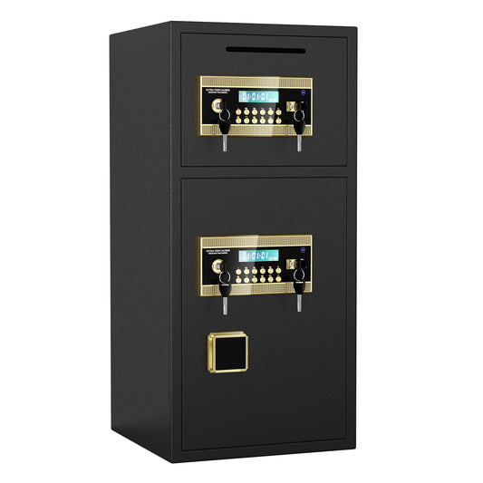 Large Double Door Coin Operated Safe, Digital Security Safe With Fireproof And Waterproof Bag Daily Nest