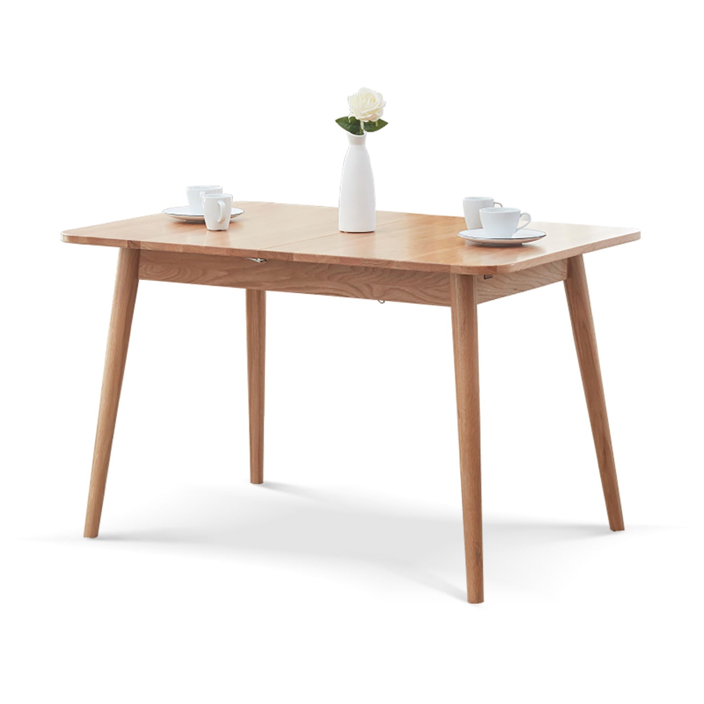 Round Corner Diagonal Leg Telescopic Table For 6 - 8 People To Meet Dining Table Home Essentials