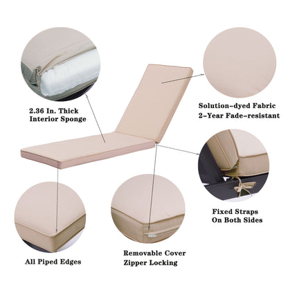 Outdoor Lounge Chair Cushion Replacement Patio Funiture Seat Cushion Chaise Home Essentials