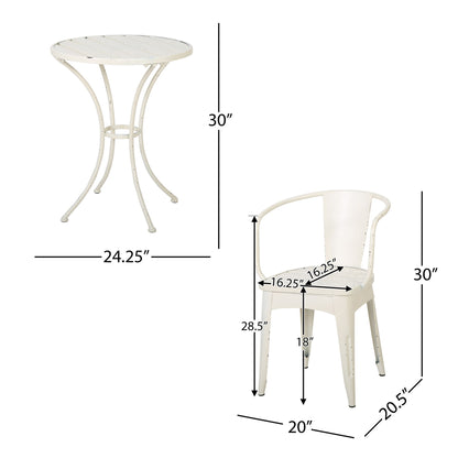 Colmar - 3 Piece Metal Set Noble House