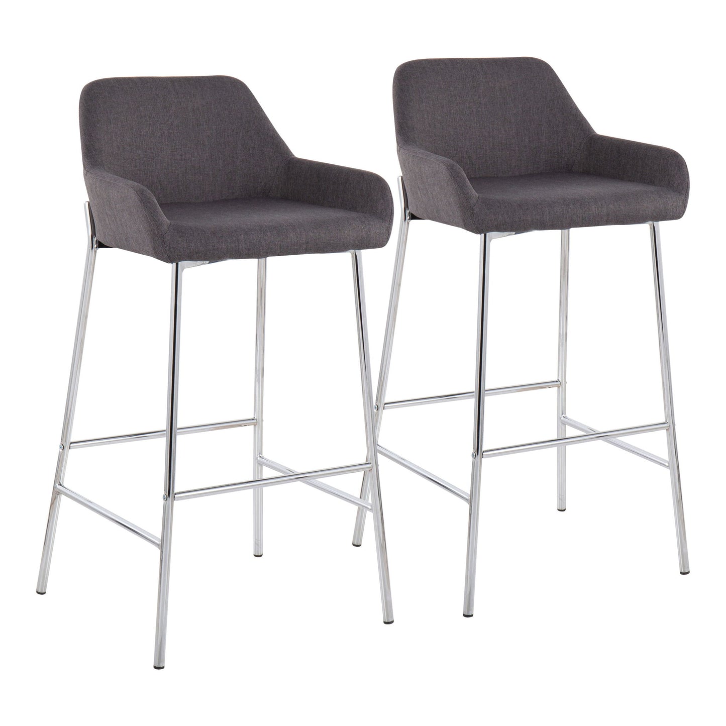 Daniella - Contemporary Fixed Height Bar Stool (Set of 2) Lumi Source