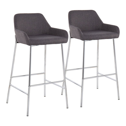 Daniella - Contemporary Fixed Height Bar Stool (Set of 2) Lumi Source
