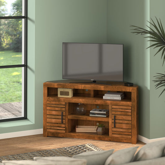 Sausalito - Corner TV Console - Brown Legends