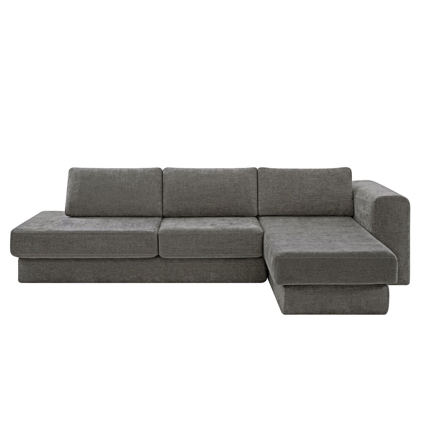 L-Shaped Modular Sofa With Double Layer Cushion Noble House
