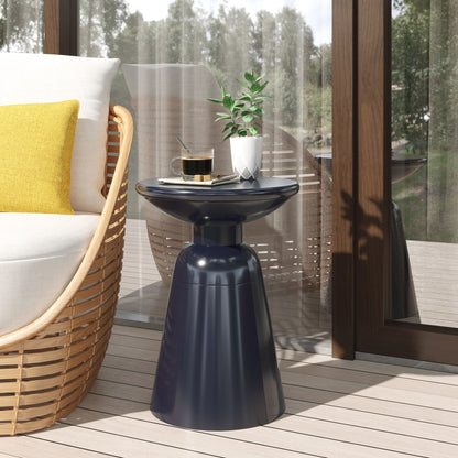 Outdoor Modern Metal End Large Table Noble House