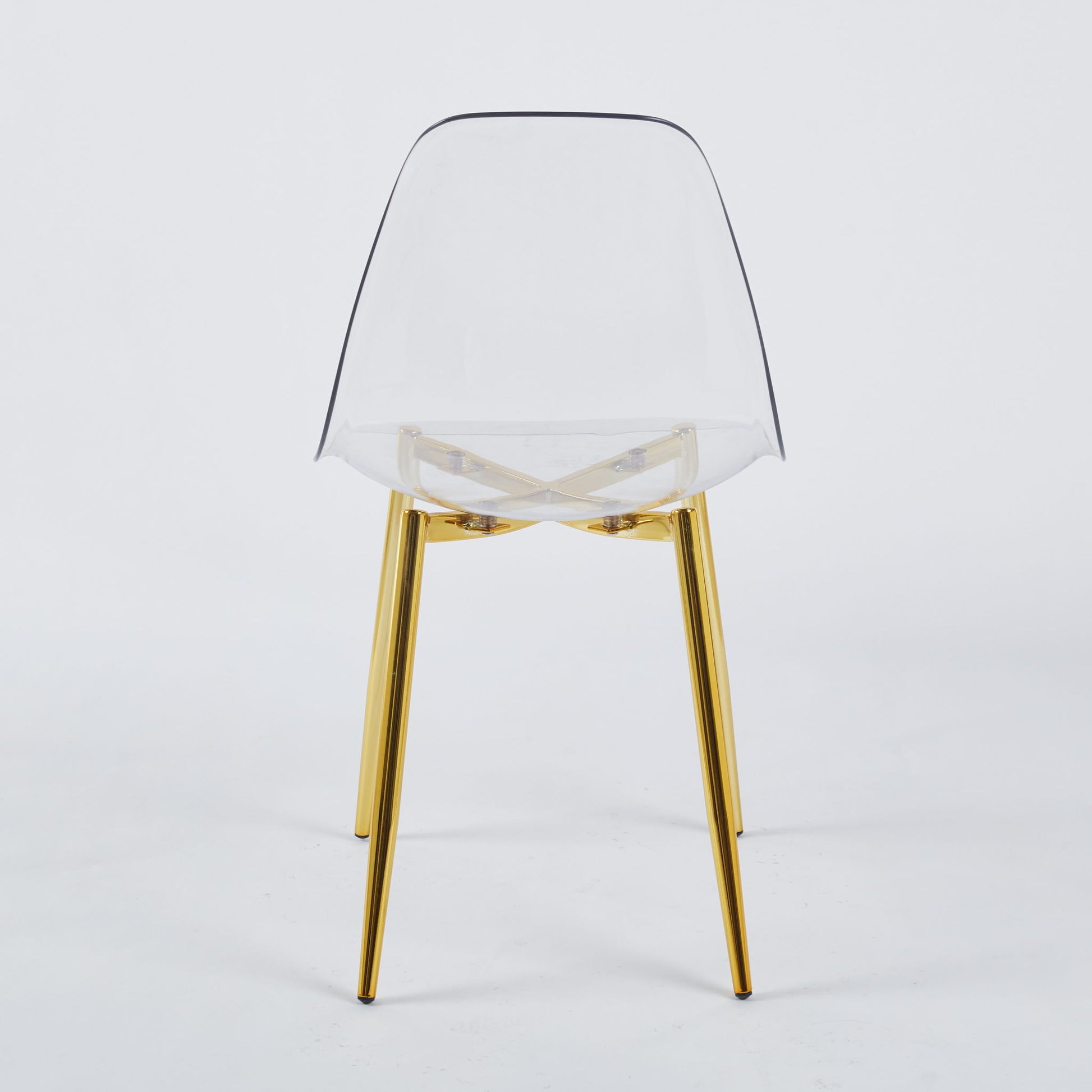 Transparent Plastic Seat Dining Chair (Set of 4) Home Essentials