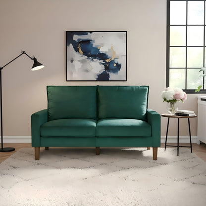 Upholstered Loveseat Sofa, 2 Seater Couch For Living Room Apartment US Pride