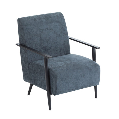 Modern Lounge Chair With Upholstery Noble House
