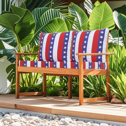 24X24 Inch Outdoor Deep Seat Cushion Set Waterproof Fade Resistant Patio Furniture Cushions With Removable Covers, Adjustable Straps & Handles (Set of 2) - Red Home Essentials