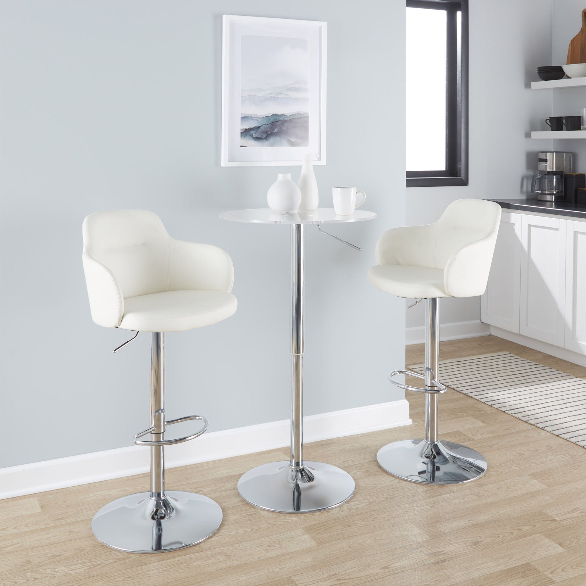 Adjustable Contemporary Bar Table Lumi Source
