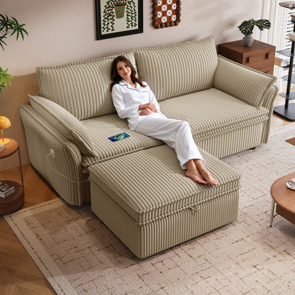 2 In 1 Convertible Sofa Bed, Multi Functional Living Room Furniture Home Essentials
