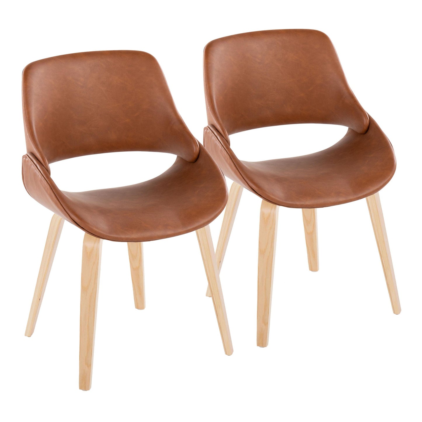 Fabrico - Mid-Century Modern Style Dining Chair (Set of 2) Lumi Source