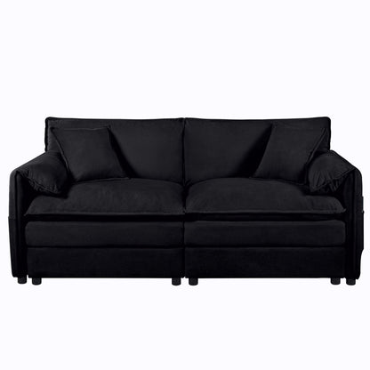 Modern Oversized Chenille Loveseat Sofa With Deep Seat And Diy Combination Home Essentials