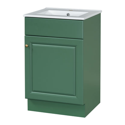 Bathroom Vanity With Sink, Cabinet With Adjustable Shelf Noble House
