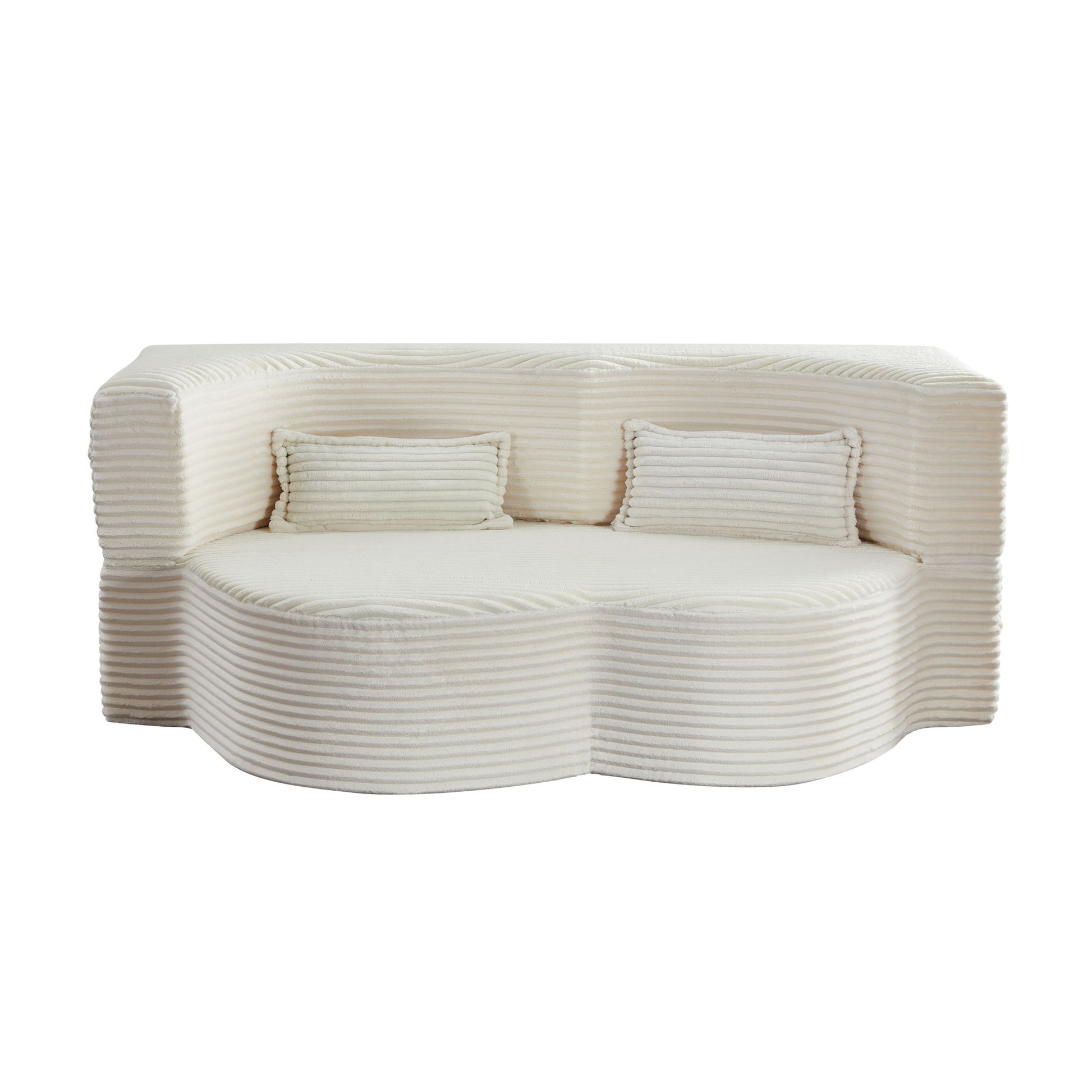 Floor Convertible Sleeper Sofa Bed With 2 Pillows Home Essentials