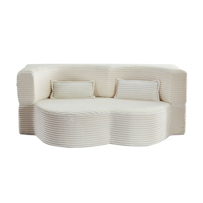 Floor Convertible Sleeper Sofa Bed With 2 Pillows Home Essentials
