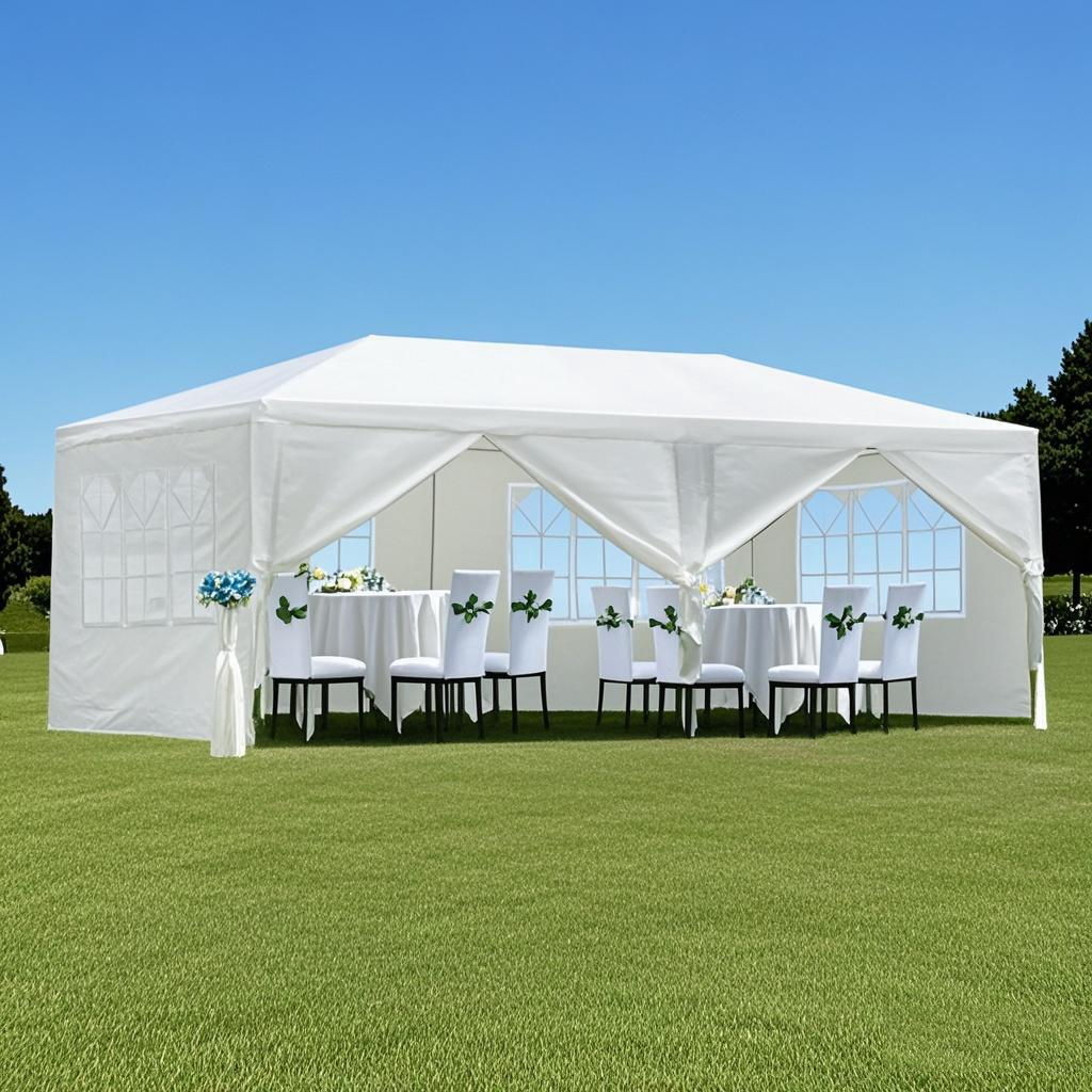 10X20' Outdoor Garden Gazebo Wedding Party Tent Canopy Marquee With Removable Sidewalls Home Essentials