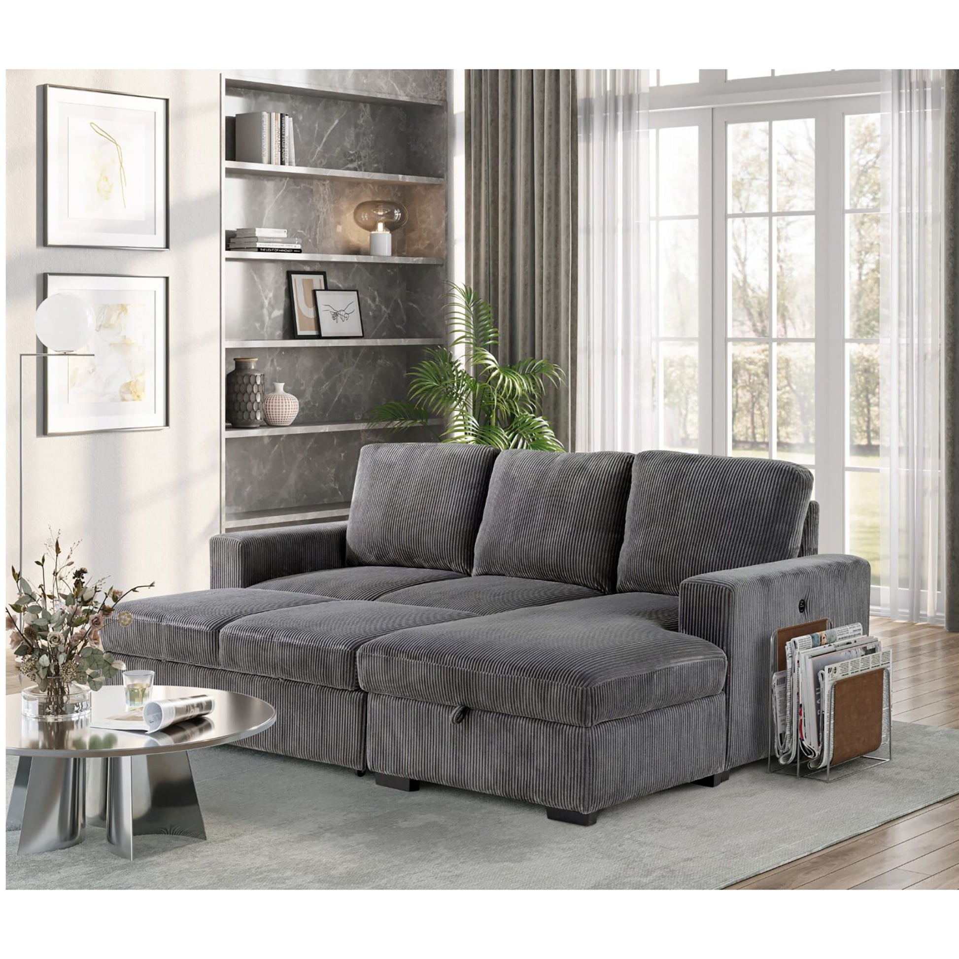 Melody - Sectional Sofa With Plush Cushioning Global Furniture USA