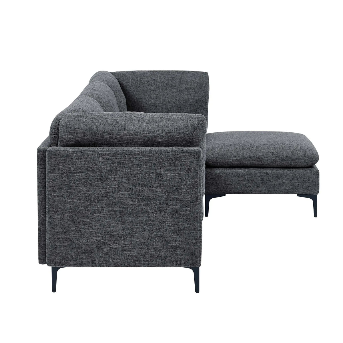 Upholstered Modular Sectional & Tall Legs Home Essentials