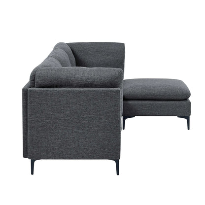 Upholstered Modular Sectional & Tall Legs Home Essentials