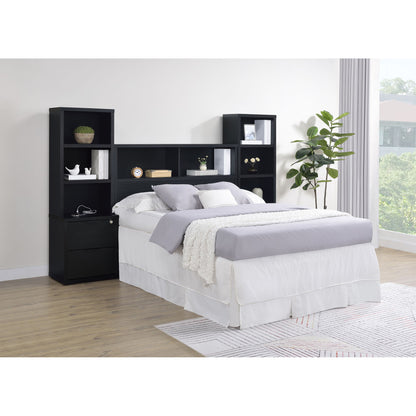 Geary - 3 Piece Bedroom Set With Bookcase Headboard Furniture Max