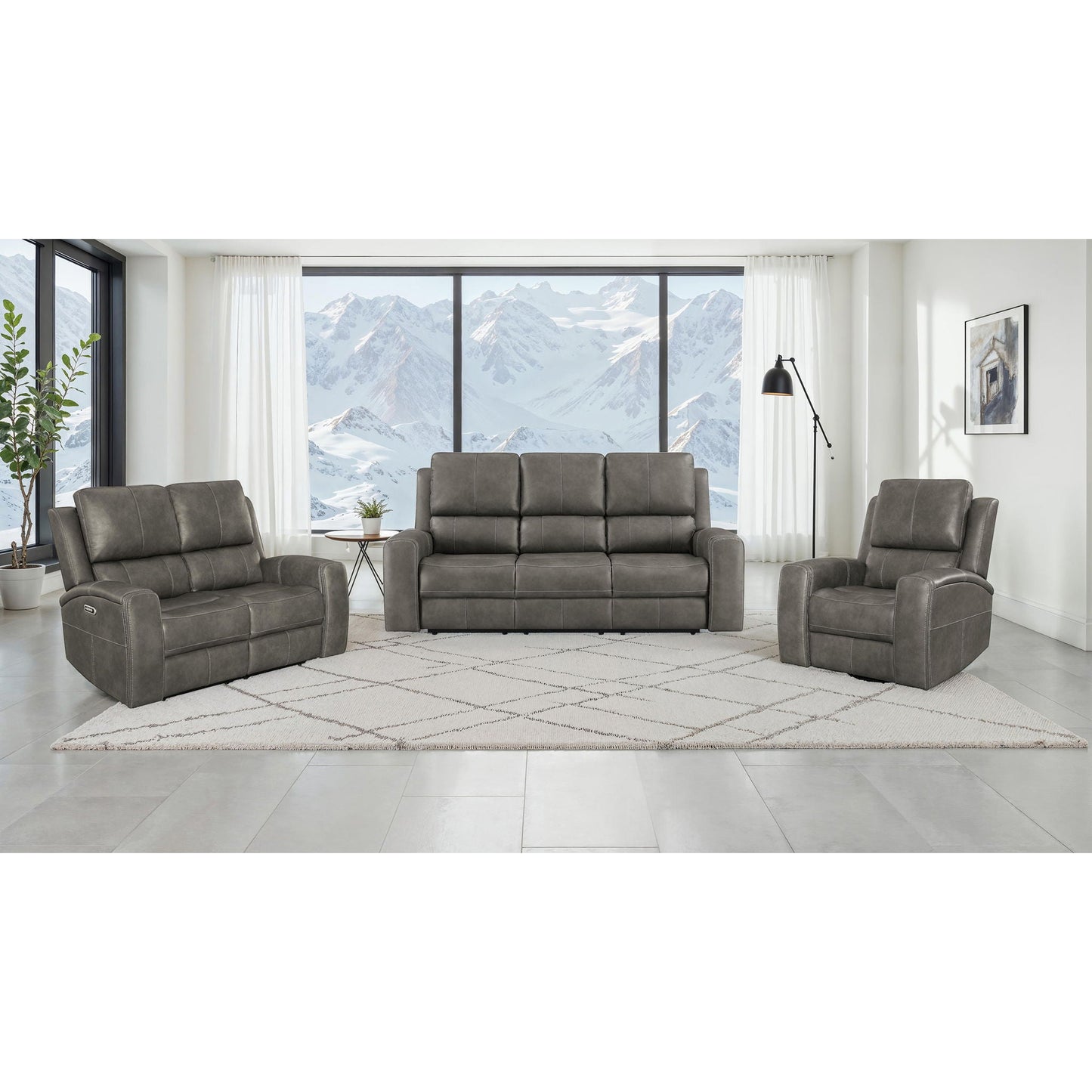 Boyce - Triple Power Reclining Sofa Set With Independent Headrest Furniture Max